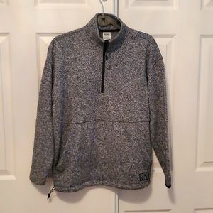 SOLD!! Pink VS Varsity half quarter zip sweatshirt